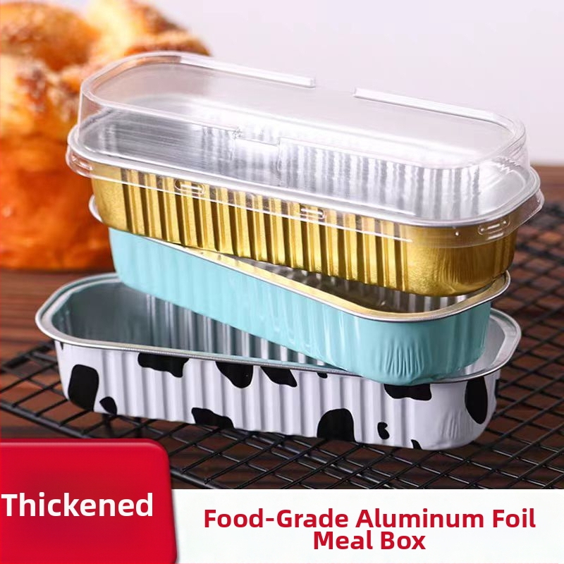 Jednorázová krabička na pečenie z hliníkovej fólie, obdĺžniková, objem 200 ml, prispôsobiteľná, značka Hong Kong Long