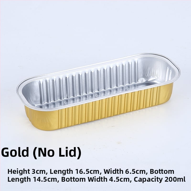 Ühekordselt kasutatav alumiiniumfooliumi küpsetustaldrik, ristkülikukujuline, 200 ml mahutavus, kohandatav, kaubamärk Hong Kong Long