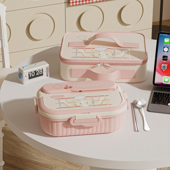 316 rozsdamentes acél ételhordó, hőszigetelt, téglalap alakú, 1–2 L kapacitás, mikrohullámú sütővel kompatibilis