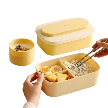 Cutie de prânz din silicon, alimentară, formă rotundă, strat unic, menține cald, capacitate sub 300 ml