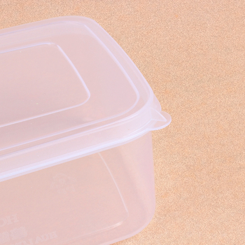 Hualong recipient din plastic pentru depozitare alimente, transparent, compatibil cu microunde, dreptunghiular, 301-500 ml