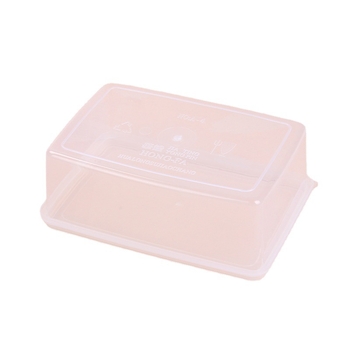 Hualong recipient din plastic pentru depozitare alimente, transparent, compatibil cu microunde, dreptunghiular, 301-500 ml