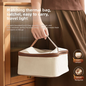 Elektrická krabička na obed s ohrevom bez vody, izolovaná s dvomi priehradkami, kapacita do 1 l, regulácia teploty