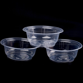 Vas de plastic de unică folosință, fără capac, pentru uz casnic și comercial, rotund, îngroșat, 50 buc./pachet