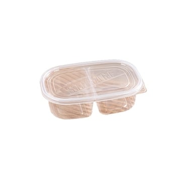 Cutie de prânz de unică folosință cu capac, PP alimentar, compatibilă cu microundele pentru birou