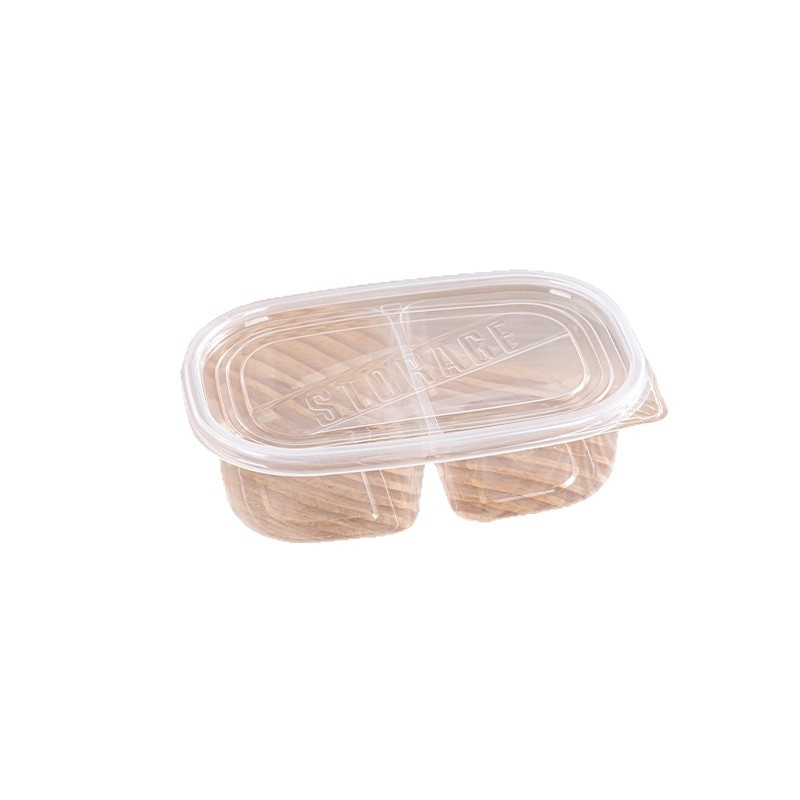 Cutie de prânz de unică folosință cu capac, PP alimentar, compatibilă cu microundele pentru birou