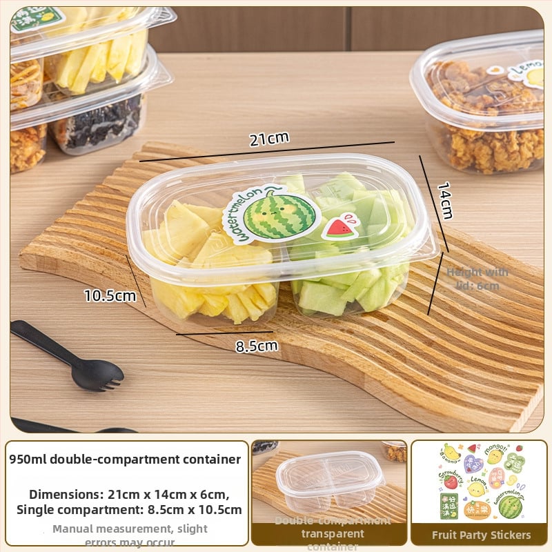 Cutie de prânz de unică folosință cu capac, PP alimentar, compatibilă cu microundele pentru birou