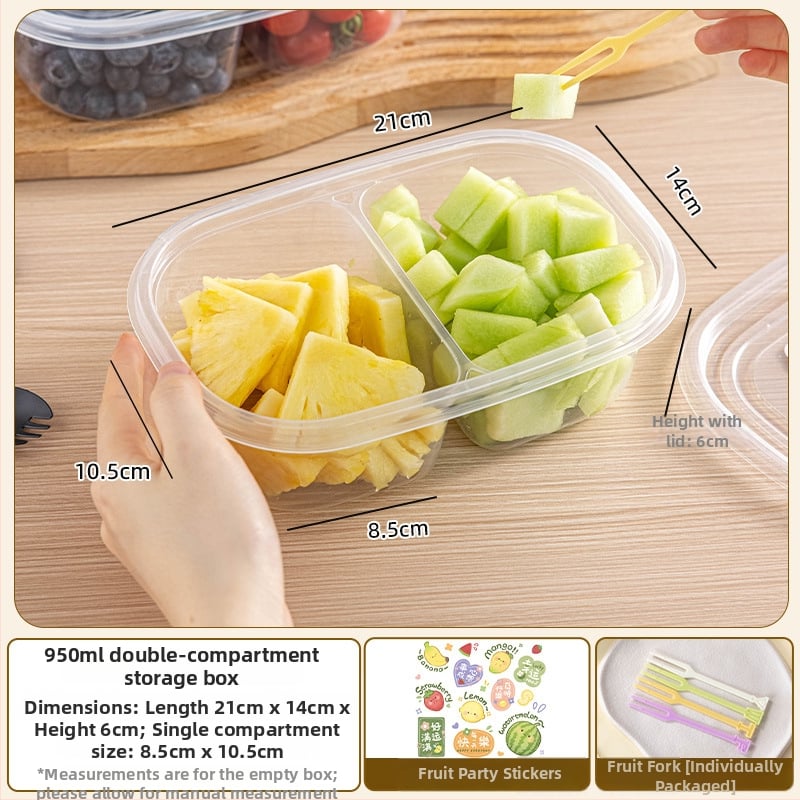 Cutie de prânz de unică folosință cu capac, PP alimentar, compatibilă cu microundele pentru birou