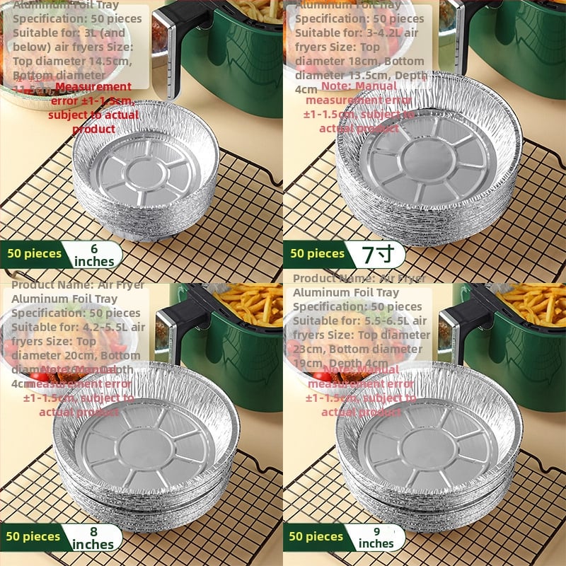 Ühekordne ümmargune alumiiniumfooliumist taldrik ahjuks, universaalne kasutus, 2000 tk pakk