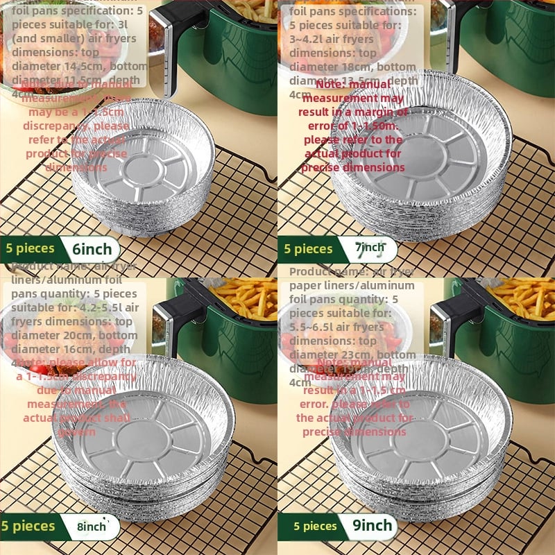 Ühekordne ümmargune alumiiniumfooliumist taldrik ahjuks, universaalne kasutus, 2000 tk pakk