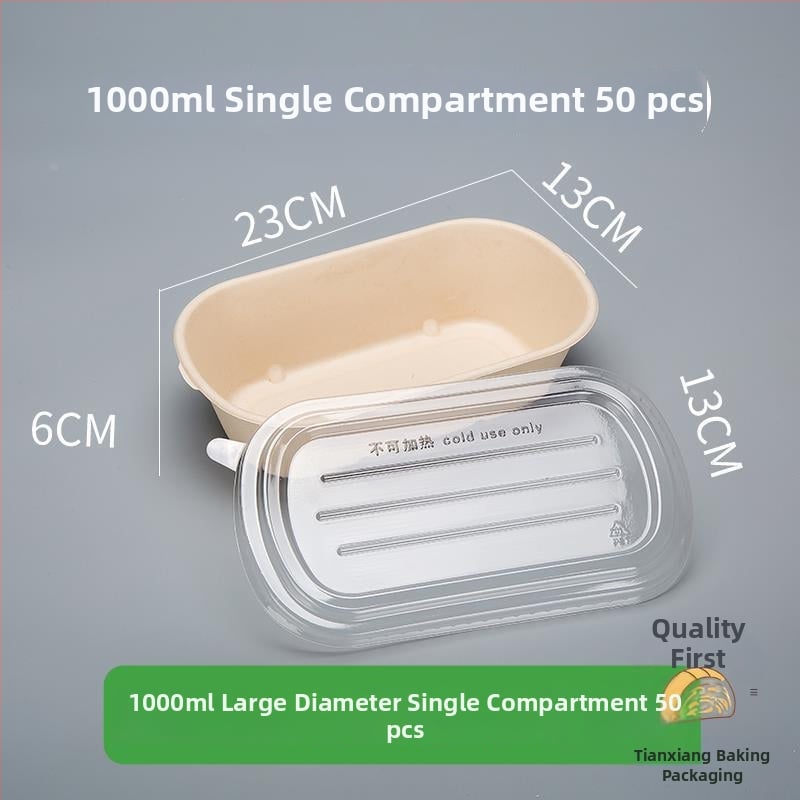 Cutie pentru desert pentru picnic cu trei compartimente, pentru iaurt, fructe și prăjitură — cuptor cu microunde: Nu; imprimare siglă: Disponibil; personalizare: Nu; biodegradabil: Nu