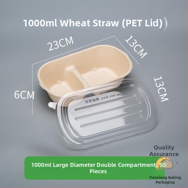 Cutie pentru desert pentru picnic cu trei compartimente, pentru iaurt, fructe și prăjitură — cuptor cu microunde: Nu; imprimare siglă: Disponibil; personalizare: Nu; biodegradabil: Nu