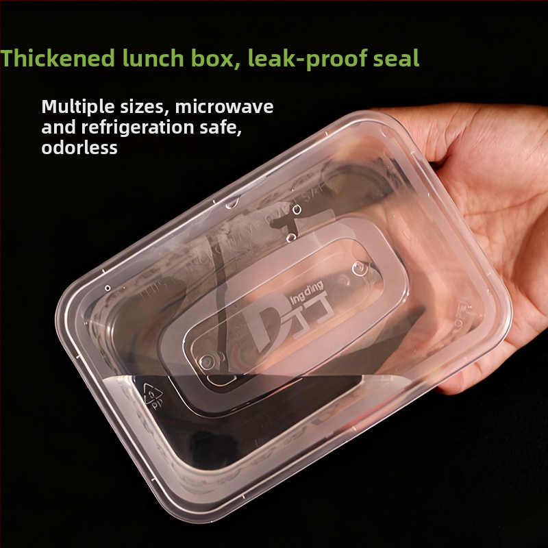 Cutii de prânz de unică folosință, turnate prin injecție, pentru ridicare la pachet, material PP, compatibile cu microundele, personalizabile, biodegradabile