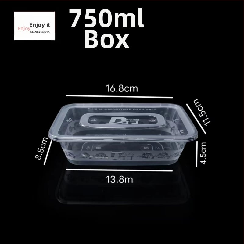 Cutii de prânz de unică folosință, turnate prin injecție, pentru ridicare la pachet, material PP, compatibile cu microundele, personalizabile, biodegradabile