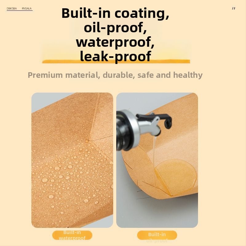 Tava din kraft, de unică folosință, în formă de barcă, pentru livrări – nu este compatibilă cu microunde, nu este degradabilă, origine: China