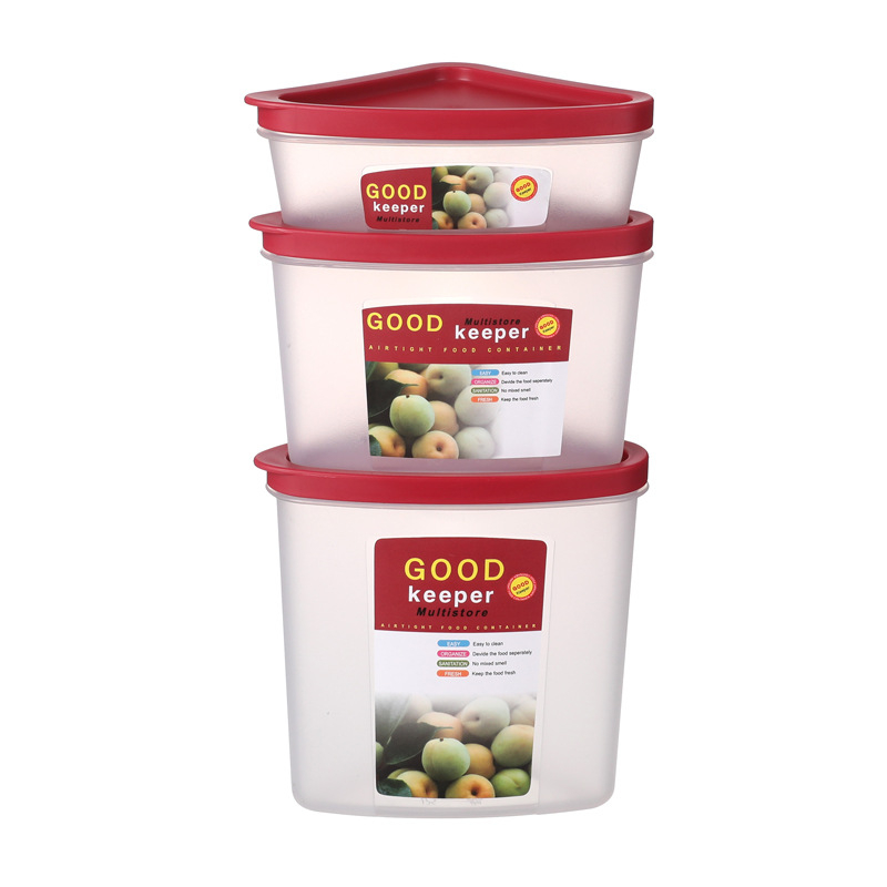 Spremnici za skladištenje u hladnjaku od prehrambene PP plastike, 3-dijelna set, jednokomorni dizajn, pogodni za mikrovalnu pećnicu, čuvaju svježinu
