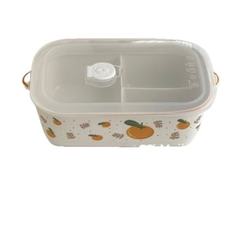 Keramička kutija za obrok, mikrovalna sigurna, 800–1000 ml, višestruki odjeljci, jednoslojna za odrasle