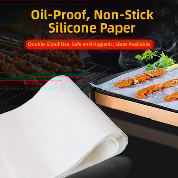 Jingluo toidukvaliteediga silikoonist küpsetuspaber – silikoonkattega küpsetuspaber ahju, õhufritüürile ja grillimatt