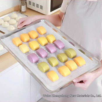 Silikoonist aurupadi võrgukattega, mittekleepuv, 340 g/m2, aurutamiseks ja küpsetamiseks