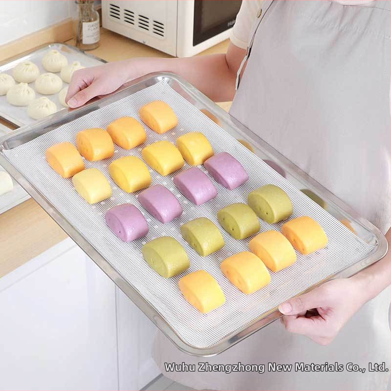 Silikoonist aurupadi võrgukattega, mittekleepuv, 340 g/m2, aurutamiseks ja küpsetamiseks