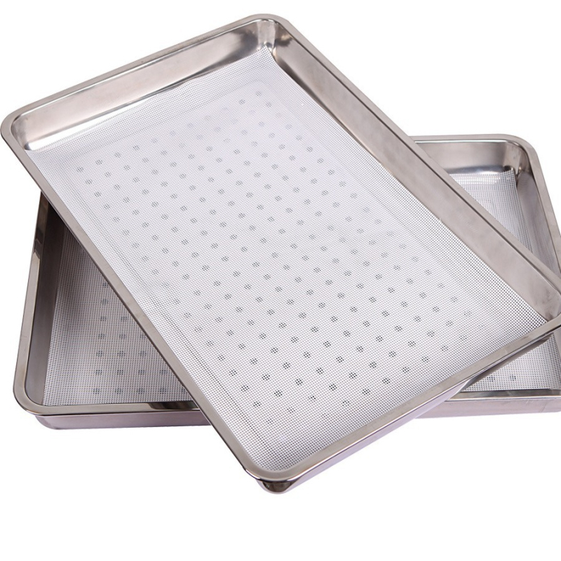 Silikoonist aurupadi võrgukattega, mittekleepuv, 340 g/m2, aurutamiseks ja küpsetamiseks