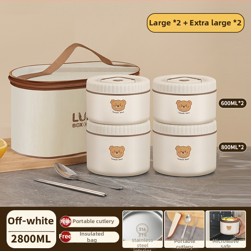 Μονωμένο δοχείο μεσημεριανού από 316 ανοξείδωτο χάλυβα, για εργαζόμενους σε γραφείο, ενήλικες, μη ηλεκτρικό, χωρητικότητα 468l