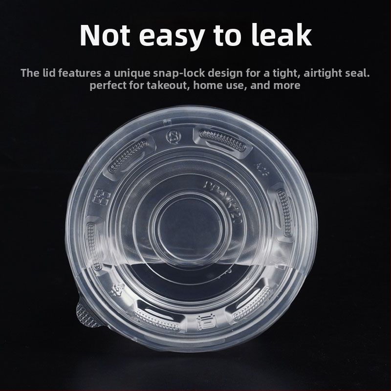 Jednorázová súprava plastových misiek s poklopom – kruhové, do mikrovlnky vhodné, potravinársky PP