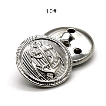 Ρετρό χάλκινα μεταλλικά κουμπιά 10 τεμάχια, στρογγυλά κουμπιά γενικής χρήσης και πολυτελή, μοντέρνα κουμπιά για ανδρικά και γυναικεία πουλόβερ, ρούχα και τζιν.