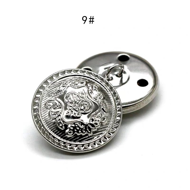 Ρετρό χάλκινα μεταλλικά κουμπιά 10 τεμάχια, στρογγυλά κουμπιά γενικής χρήσης και πολυτελή, μοντέρνα κουμπιά για ανδρικά και γυναικεία πουλόβερ, ρούχα και τζιν.