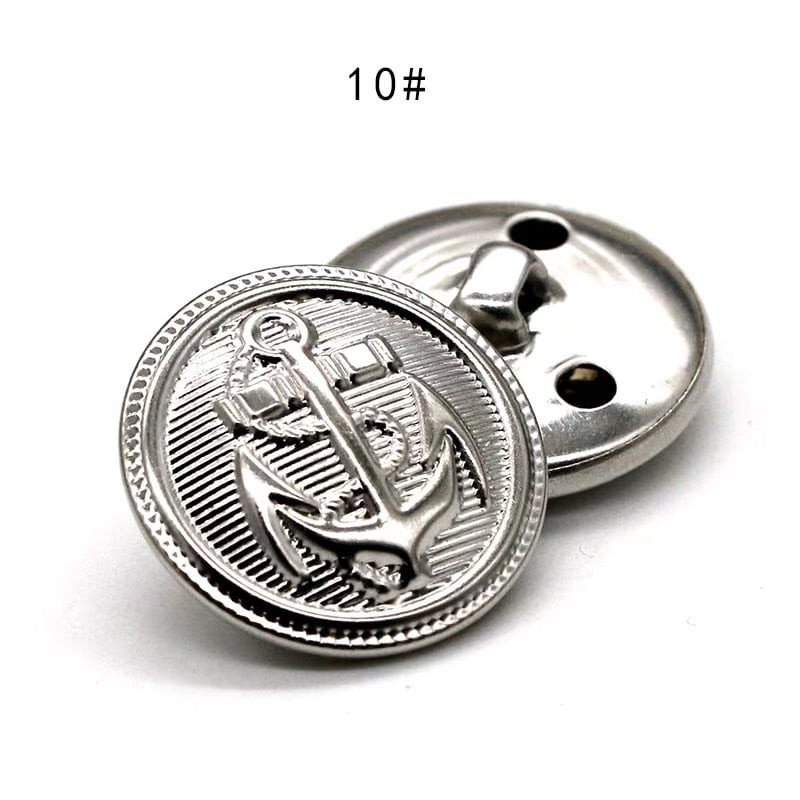 Ρετρό χάλκινα μεταλλικά κουμπιά 10 τεμάχια, στρογγυλά κουμπιά γενικής χρήσης και πολυτελή, μοντέρνα κουμπιά για ανδρικά και γυναικεία πουλόβερ, ρούχα και τζιν.