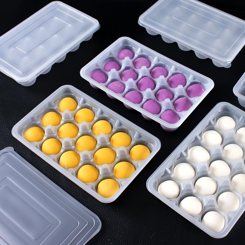 Cutie de plastic de unică folosință pentru bile mari de orez lipicioase, lucrate manual (nu este potrivită pentru microunde; imprimare logo disponibilă; procesare și personalizare prin agent; origine: China continentală)