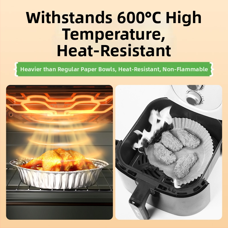 Jednorázová misa z papiera s hliníkovým fóliom – guľatá alebo štvorec, potravinárska kvalita, 10–55 kusov, 3-ročná životnosť, recyklovateľná