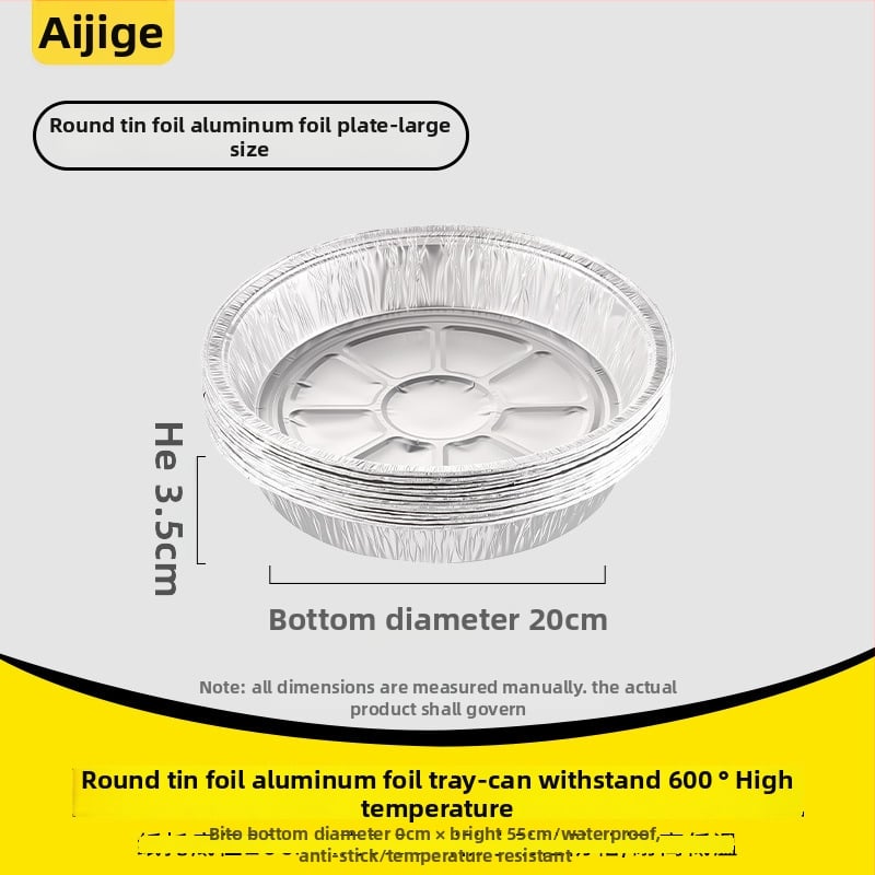 Ühekordne paberi- ja alumiiniumfooliumist taldrik – ümmargune või ristkülikukujuline, toidukvaliteet, 10–55 tükki, 3-aastane kõlblikkusaeg, taaskasutatav