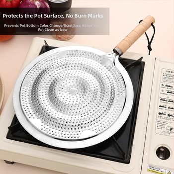 Πάτος κατσαρόλας από ανοξείδωτο ατσάλι, διπλού επιπέδου κυκλικής σωλήνας κατασκευή, θερμομόνωση και προστασία από εγκαύματα, δυνατότητα εκτύπωσης λογότυπου