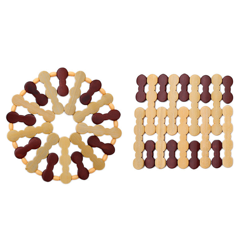 Bambus podložka za stol protiv opeklina, okrugla, podloga za zdjele i tanjure