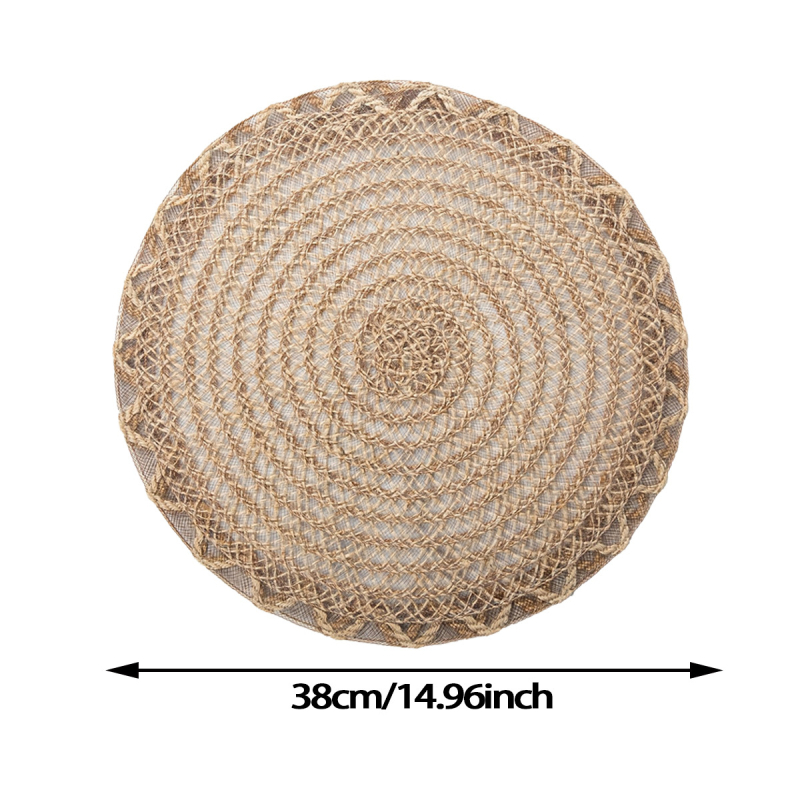 Poliészter kerek étkező alátét – mosható, hőálló, nordikus minimalist stílus