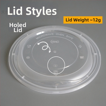 Dvojvrstvový kontajner na polievku s horným a dolným priehradkou, suché/mokré oddelenie, jednorazová misa s wonton rezancami; Plastový • Nie je vhodný do mikrovlnky • Tlač loga možná • Hrubá hmotnosť približne 8 kg