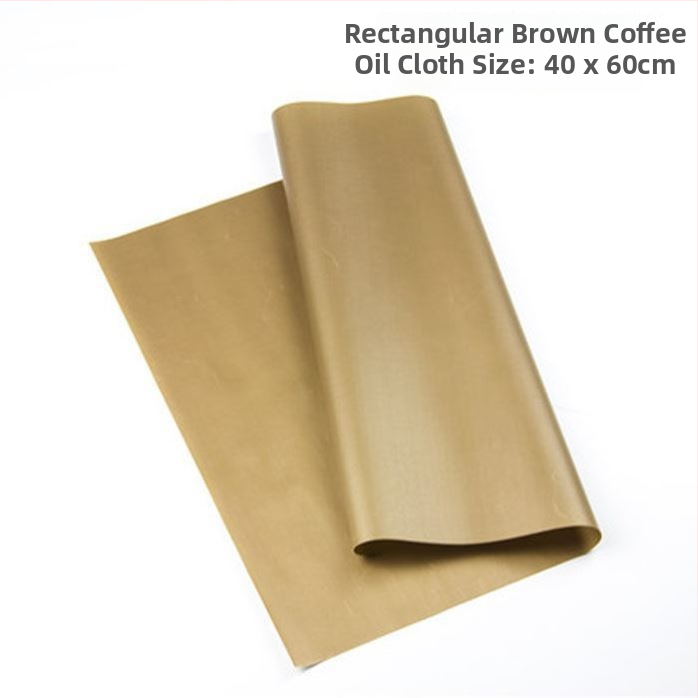 Vysokotemperature nepřilnavá podložka na pečenie z PTFE-obaleného olejového plátna, opakovane použiteľná, 130 g/m²