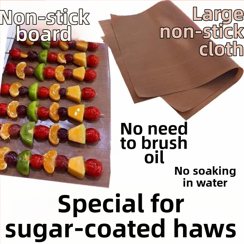 Vysokotemperature nepřilnavá podložka na pečenie z PTFE-obaleného olejového plátna, opakovane použiteľná, 130 g/m²