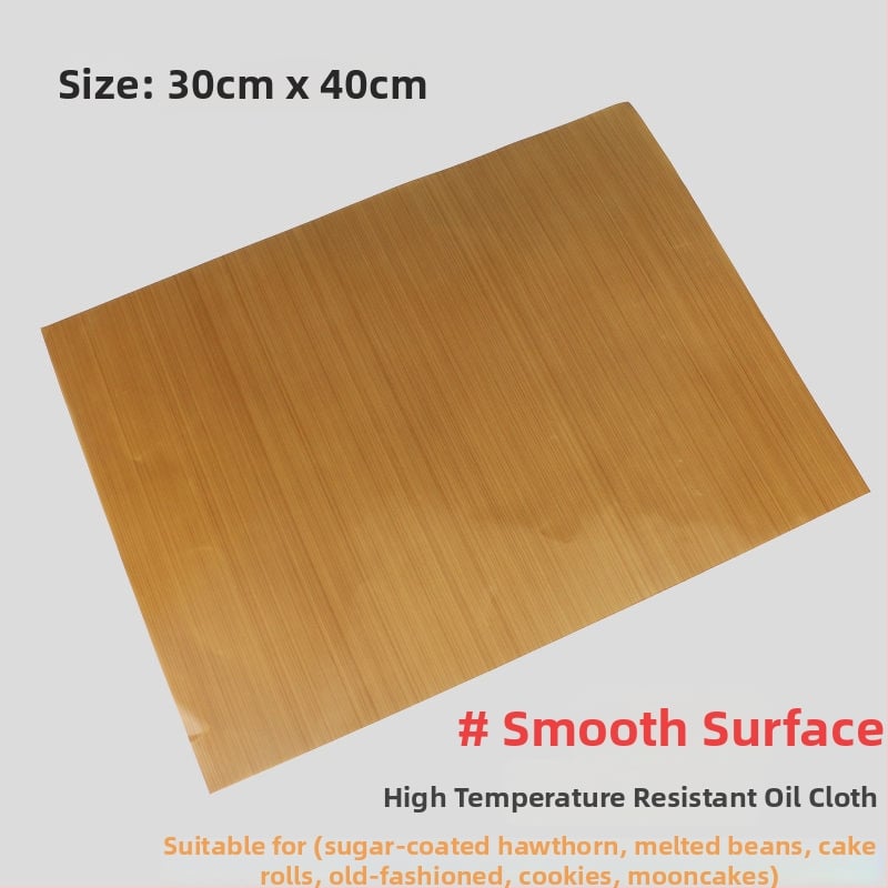 Kõrge temperatuuriga mittelahustuv küpsetusmatt PTFE-kattega õlivaigul, korduvkasutatav, 130 g/m²