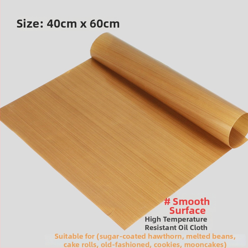 Kõrge temperatuuriga mittelahustuv küpsetusmatt PTFE-kattega õlivaigul, korduvkasutatav, 130 g/m²