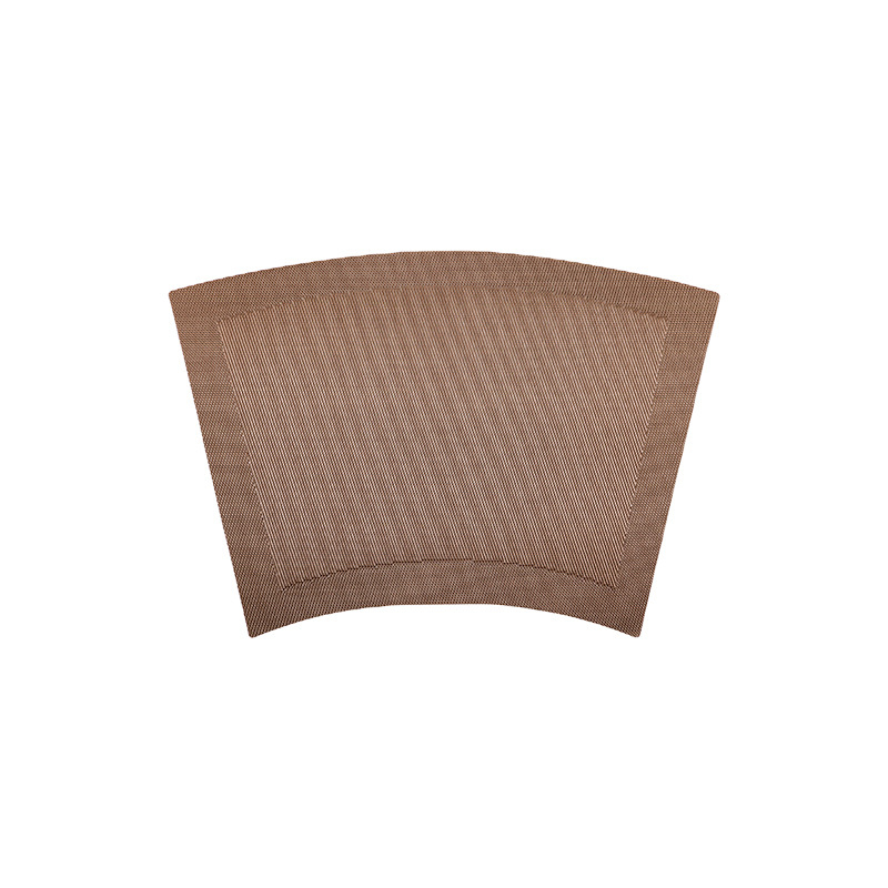 Placă rotundă pentru masă în formă de ventilator, material PVC, culoare solidă, formă neregulată, stil modern minimalist, non-biodegradabil