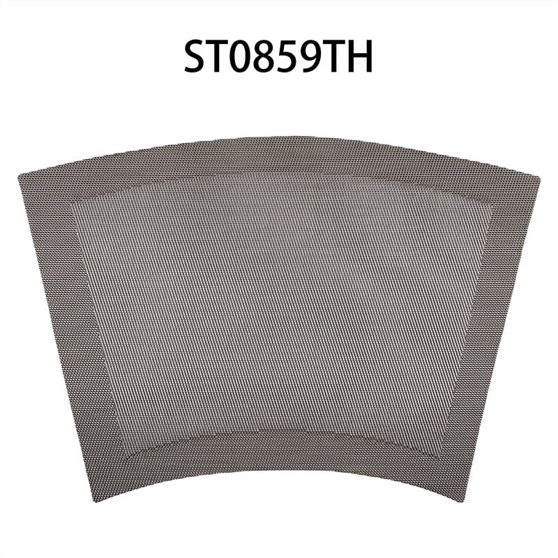 Placă rotundă pentru masă în formă de ventilator, material PVC, culoare solidă, formă neregulată, stil modern minimalist, non-biodegradabil