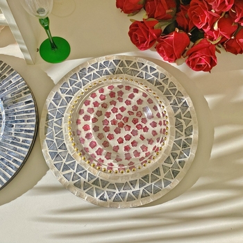 Covoraș de masă din lemn, rotund, stil Nordic, biodegradabil