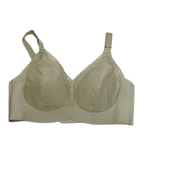 Bežični grudnjak za dojenje s prednjim zatvaranjem, Bandeau stil, odvojive dvostruke naramenice, velike košarice, ljetni model