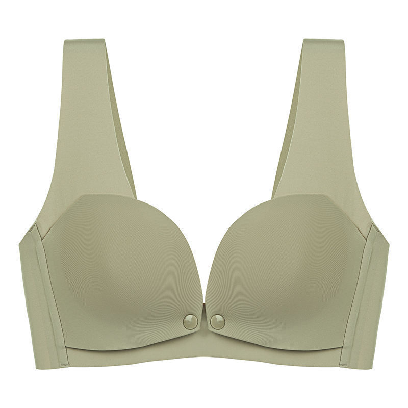 Bezšiven grudnjak za dojenje s prednjim zatvaračem, 100% pamuk, pogodan za sve faze, bez čeličnog prstena