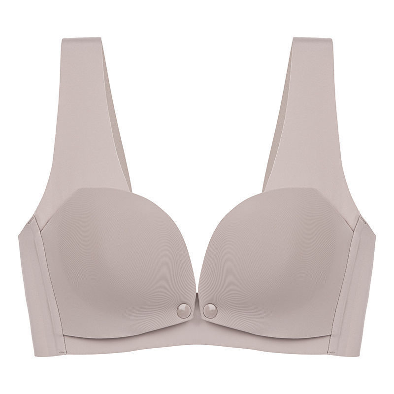 Bezšiven grudnjak za dojenje s prednjim zatvaračem, 100% pamuk, pogodan za sve faze, bez čeličnog prstena