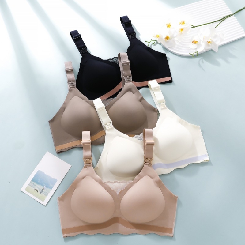 Majčinski i dojnji grudnjak, najlon tkanina s najlonskom podstavom, tanke oblikovane košarice, stražnje zatvaranje s četiri reda kukica, za dojenje