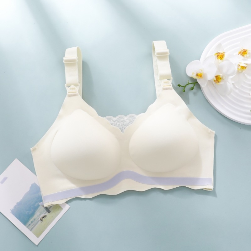 Majčinski i dojnji grudnjak, najlon tkanina s najlonskom podstavom, tanke oblikovane košarice, stražnje zatvaranje s četiri reda kukica, za dojenje