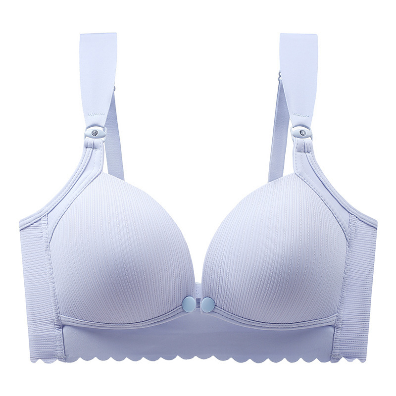Grudnjak za dojenje s čvrstim košaricama, prednje kopče, bez čeličnih ojačanja, tanke oblikovane košarice, podstava od najlona
